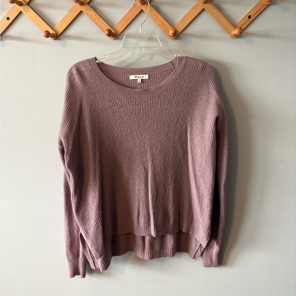 Madewell Women's Light Purple Crew Neck Sweater